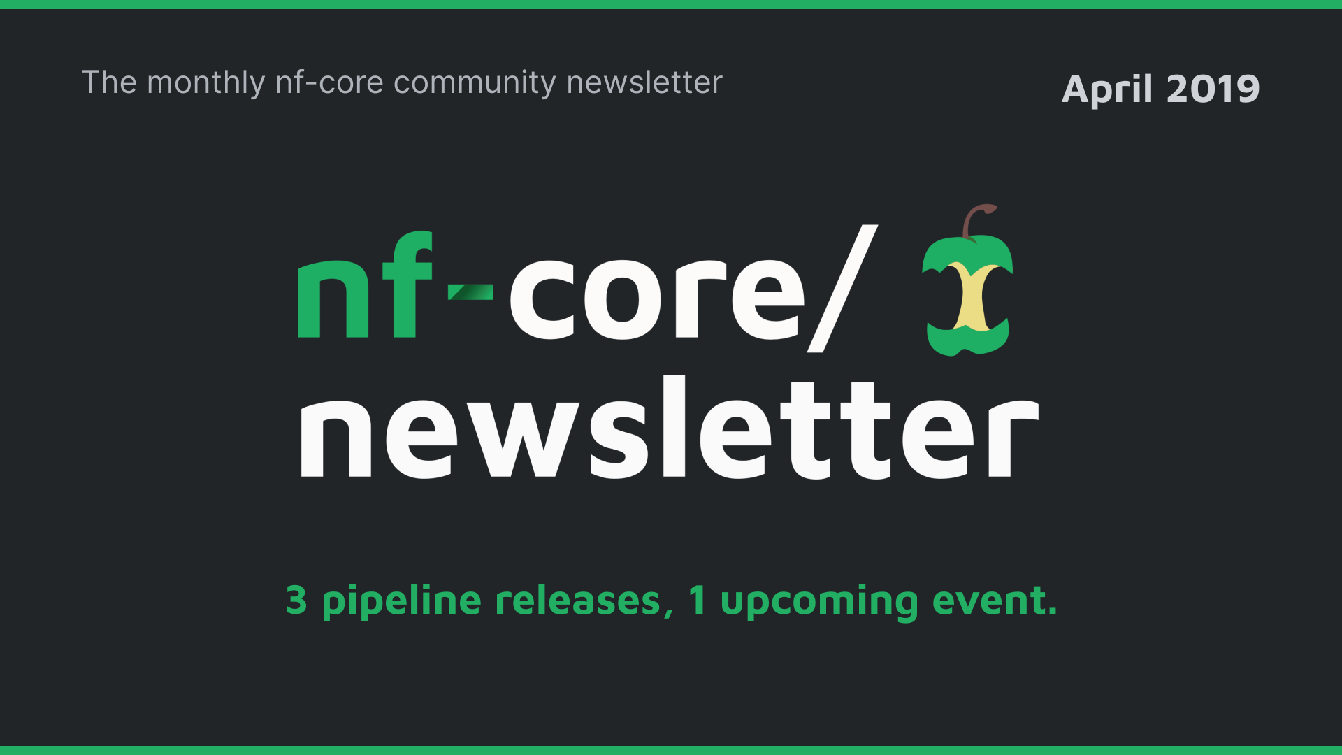 nf-core newsletter — April 2019