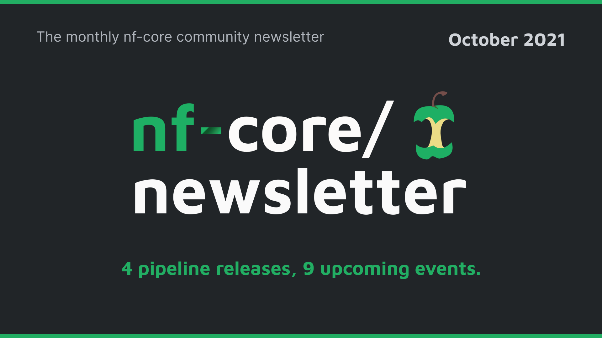 nf-core newsletter — October 2021